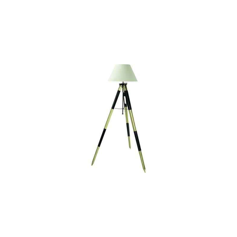 Lampadaire Lampe Tripode Topographe Noir  -amfsl016f