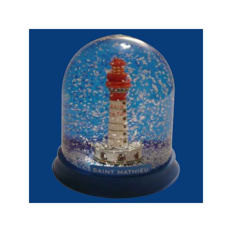 Boule neige Phare Saint -Mathieu  -BN007