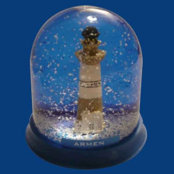 Boule neige Phare Ar-Men -BN006 dans Reproduction phare
