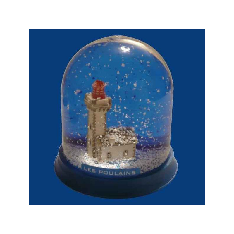 Boule neige Phare Les Poulains  -BN021