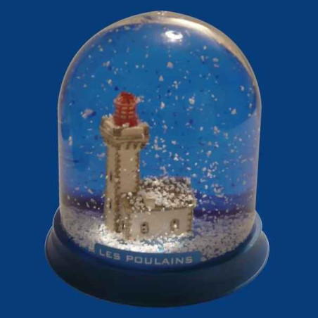 Boule neige Phare Les Poulains  -BN021