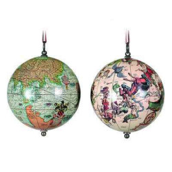 Globe Terrestre Terre et Cieux 1551 -amfgl032