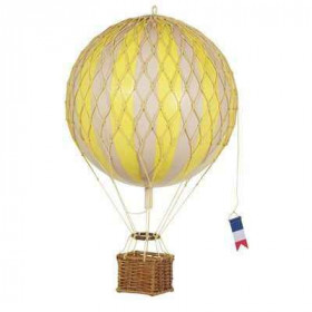 Réplique Montgolfière Ballon Jaune 18 cm  -amfap161y