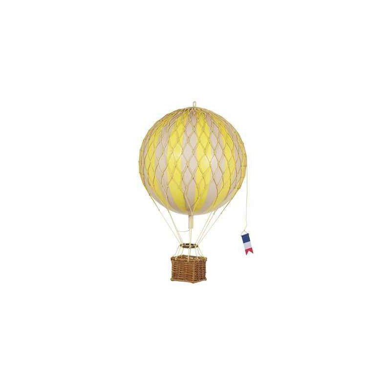 Réplique Montgolfière Ballon Jaune 18 cm  -amfap161y