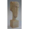 Figurine art mouseion modigliani head 20 cm cubic  mo07 3dMouseion