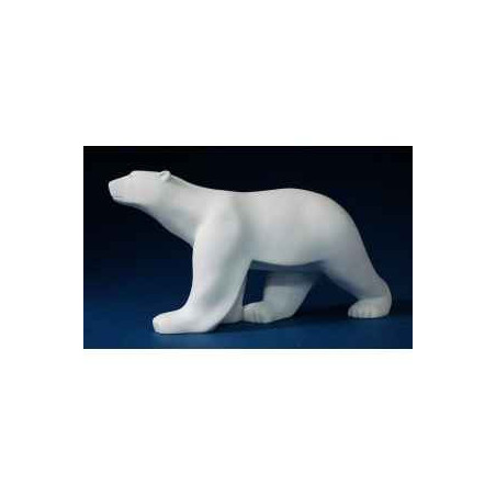 Animaux-Bois-Animaux-Bronzes propose Ours blanc par l'artiste François Pompon, collection 3dMouseion -POM01