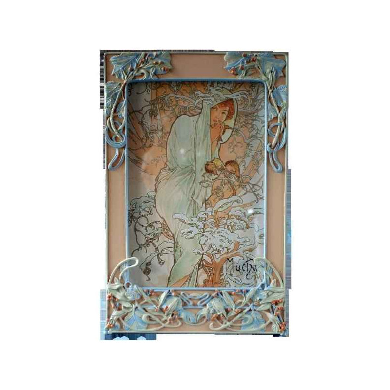 Figurine art mouseion mucha photo frame berries  muc02 3dMouseion