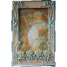 Figurine art mouseion mucha photo frame flowers  muc03 3dMouseion