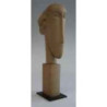 Figurine art mouseion modigliani head 22cm on métal base  mo06 3dMouseion