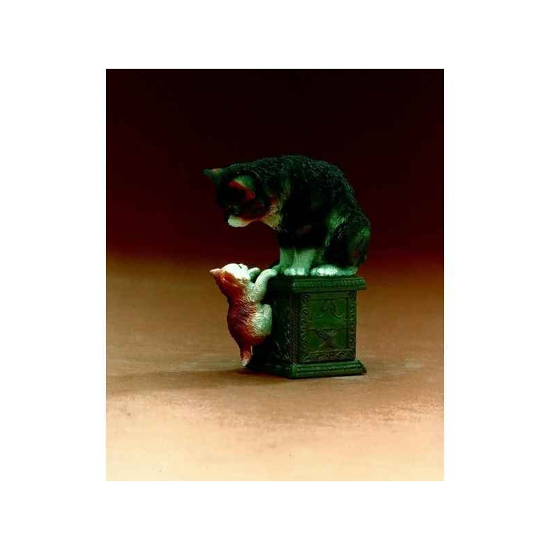 Figurine art mouseion ronner knip de beste vrienden 18  rk04 3dMouseion