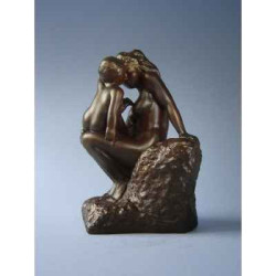 Figurine art mouseion auguste rodin moeder met kind  ro09 3dMouseion