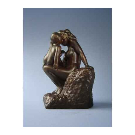 Figurine art mouseion auguste rodin moeder met kind  ro09 3dMouseion