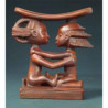 Figurine art mouseion afr luba couple headrest 14cm  afr04 3dMouseion
