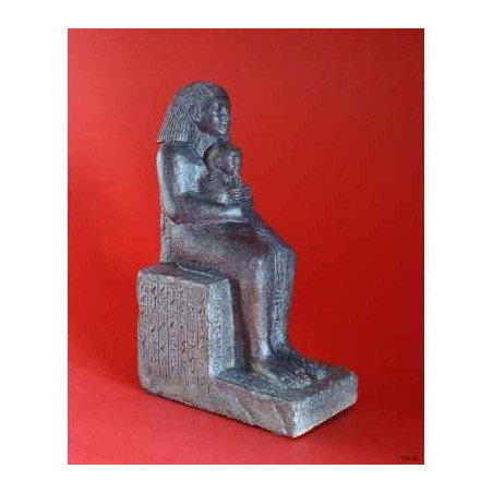 Figurine art mouseion senmut with neferure egyptian  eg02 3dMouseion