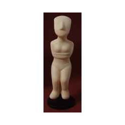 Figurine art mouseion cyclade female sitt 13 cm  cyc02 3dMouseion