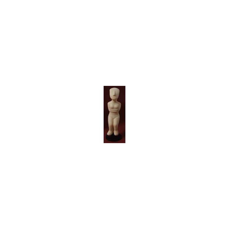 Figurine art mouseion cyclade female sitt 13 cm  cyc02 3dMouseion