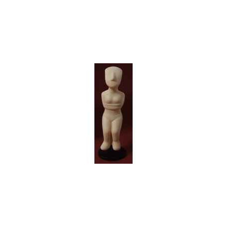 Figurine art mouseion cyclade female sitt 13 cm  cyc02 3dMouseion
