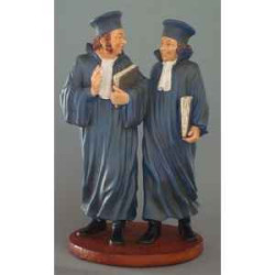 Figurine art mouseion daumier avocats 25cm  hd10 3dMouseion