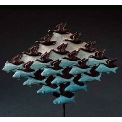 Figurine art mouseion escher lucht en water, 1938  esc02 3dMouseion