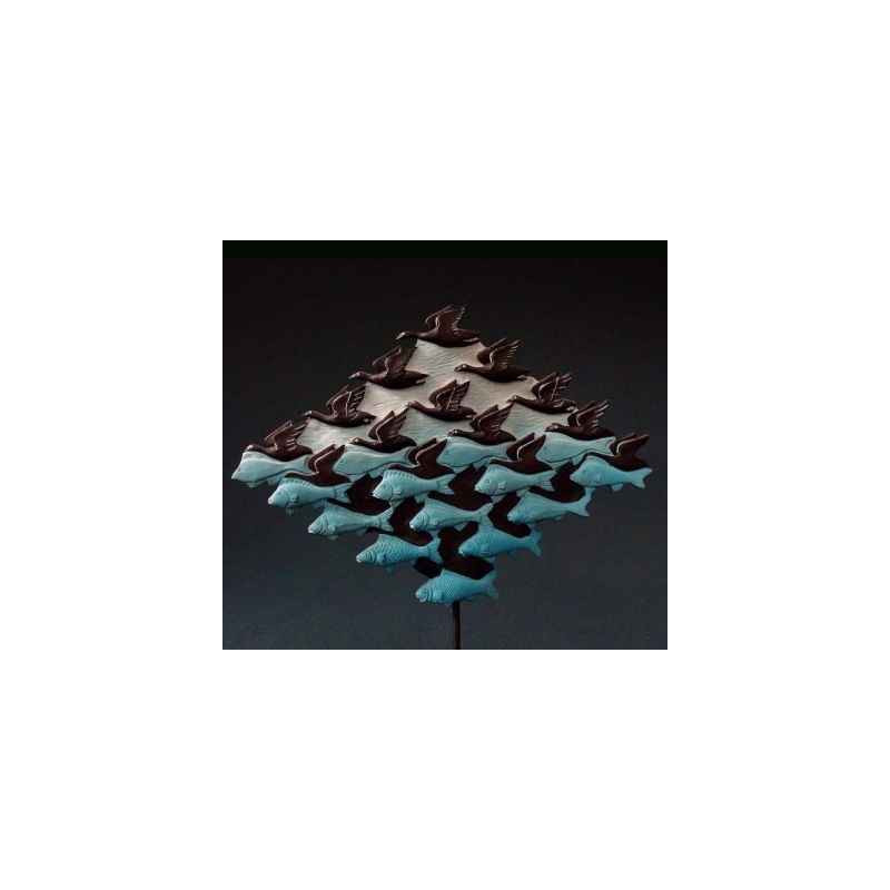 Figurine art mouseion escher lucht en water, 1938  esc02 3dMouseion
