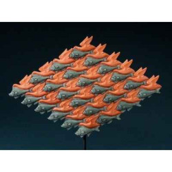 Figurine art mouseion escher vogel vis, 1938  esc03 3dMouseion