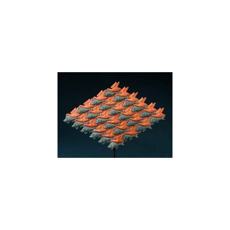 Figurine art mouseion escher vogel vis, 1938  esc03 3dMouseion