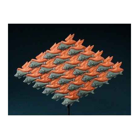 Figurine art mouseion escher vogel vis, 1938  esc03 3dMouseion