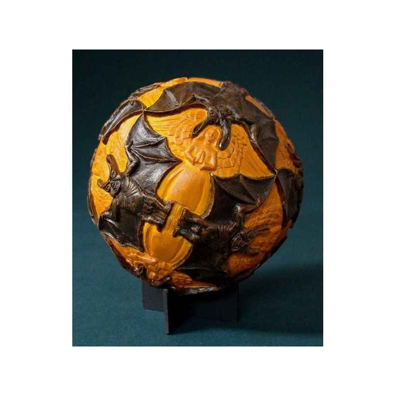Figurine art mouseion escher bol engelen en duivels,1960  esc05 3dMouseion