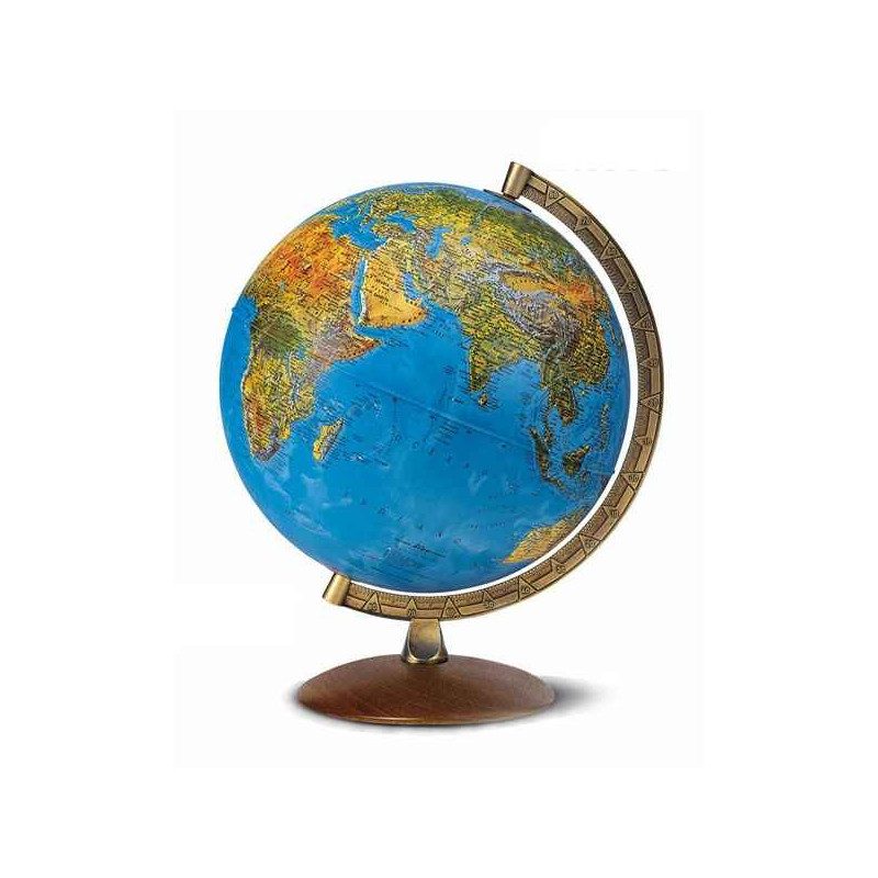 Globe Astra - Globe géographique lumineux - Cartographie double effet : physique éteint, politique allumé - Capitale d'état maté