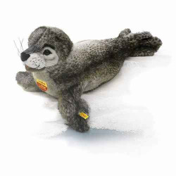 Peluche Steiff Phoque studio couché-501302 dans Décoration de la mer