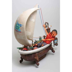 navire en vue Forchino -FO85077 dans Statue et figurine