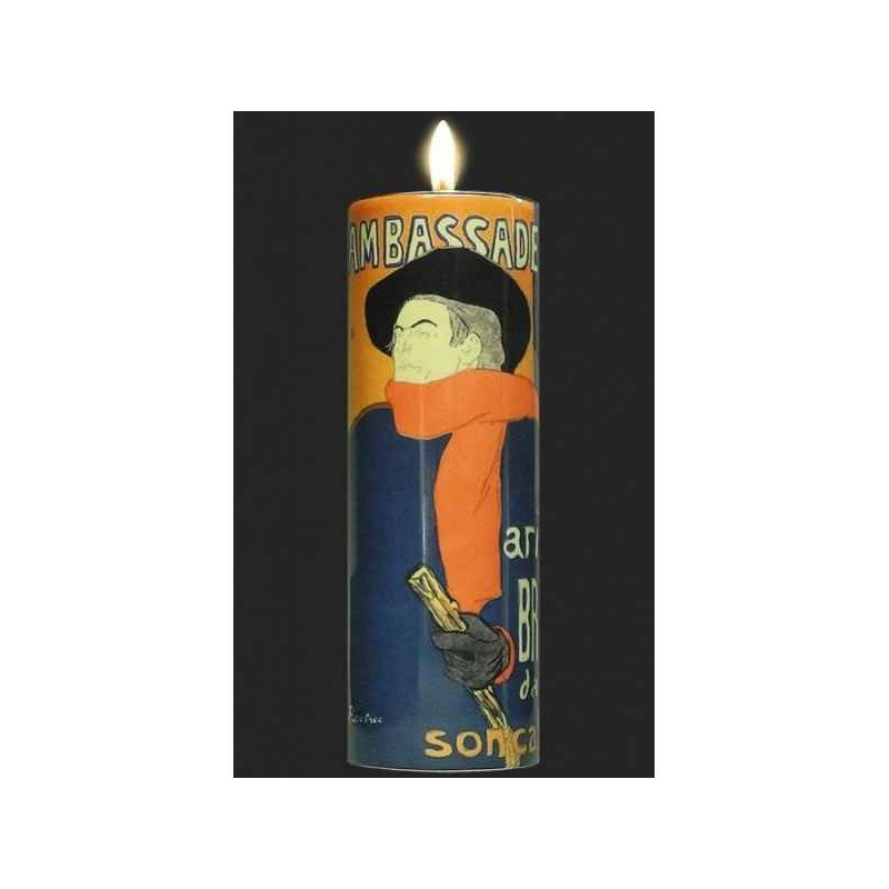 Bougie 14,5cm t.lautrec aristide bruant Parastone -TC14TL