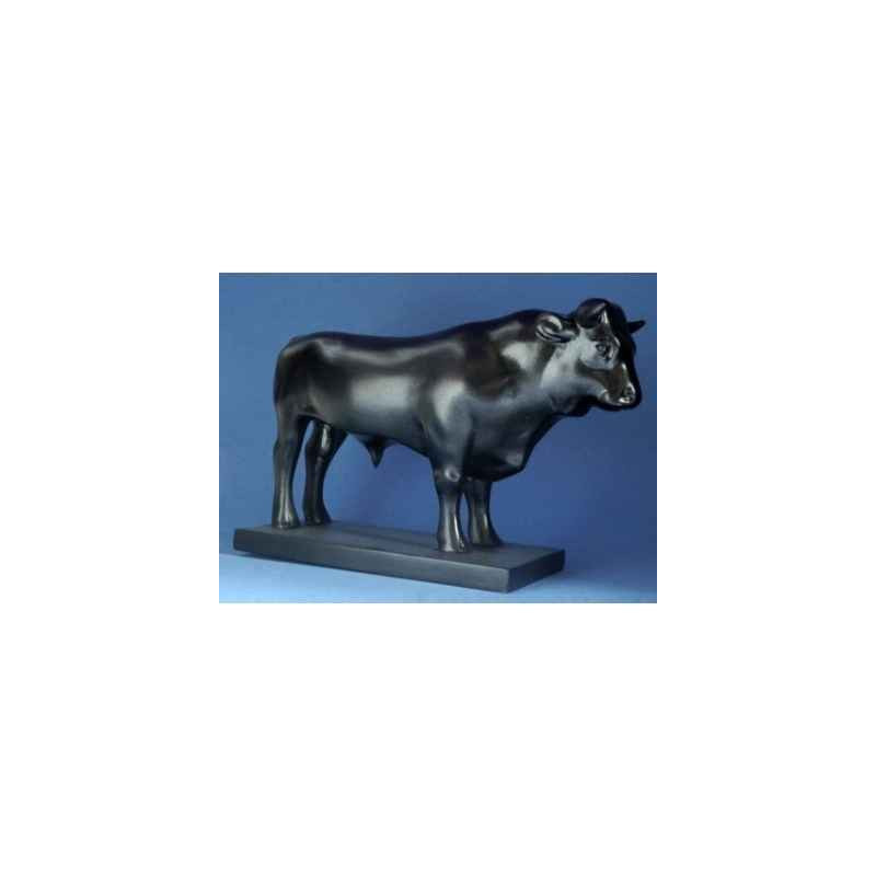 Animaux de la ferme Taureau 14cm par l'artiste François Pompon, collection 3dMouseion -POM15