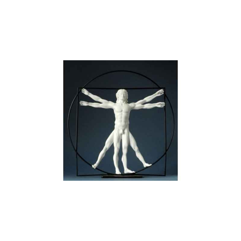 Da vinci l'homme de vitruve wh.42cm 3dMouseion -DAV05