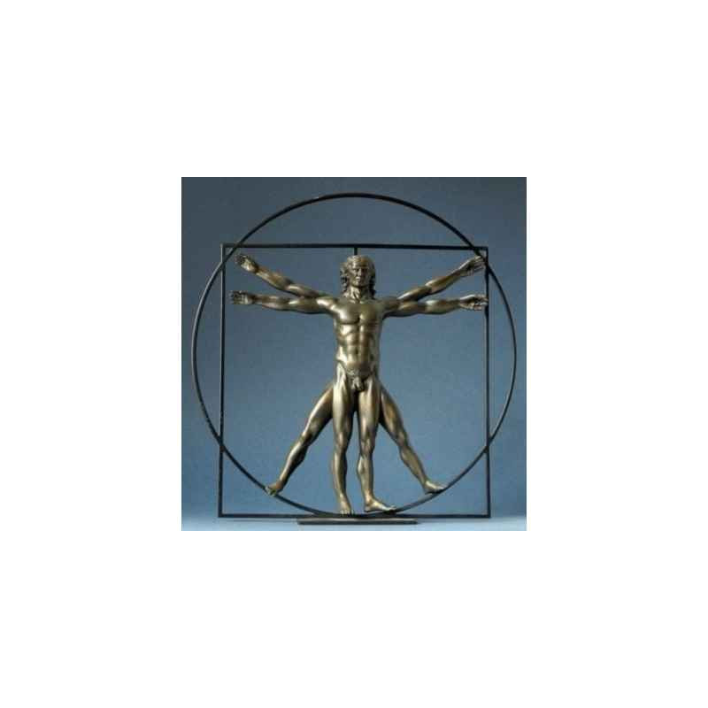 Da vinci l'homme de vitruve br.42cm 3dMouseion -DAV04