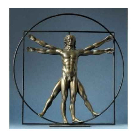 Da vinci l'homme de vitruve br.42cm 3dMouseion -DAV04