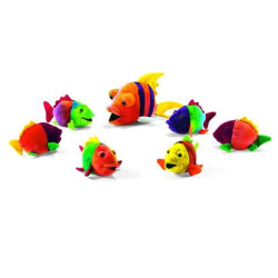 Décors avec 6 Peluches Poisson 15 cm Anima -2977