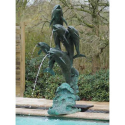 5 dauphins (fontaine) -B770 dans Statue et figurine