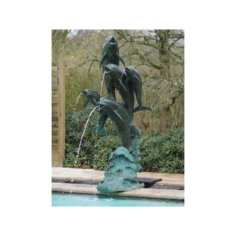 5 dauphins (fontaine) -B770 dans Statue et figurine