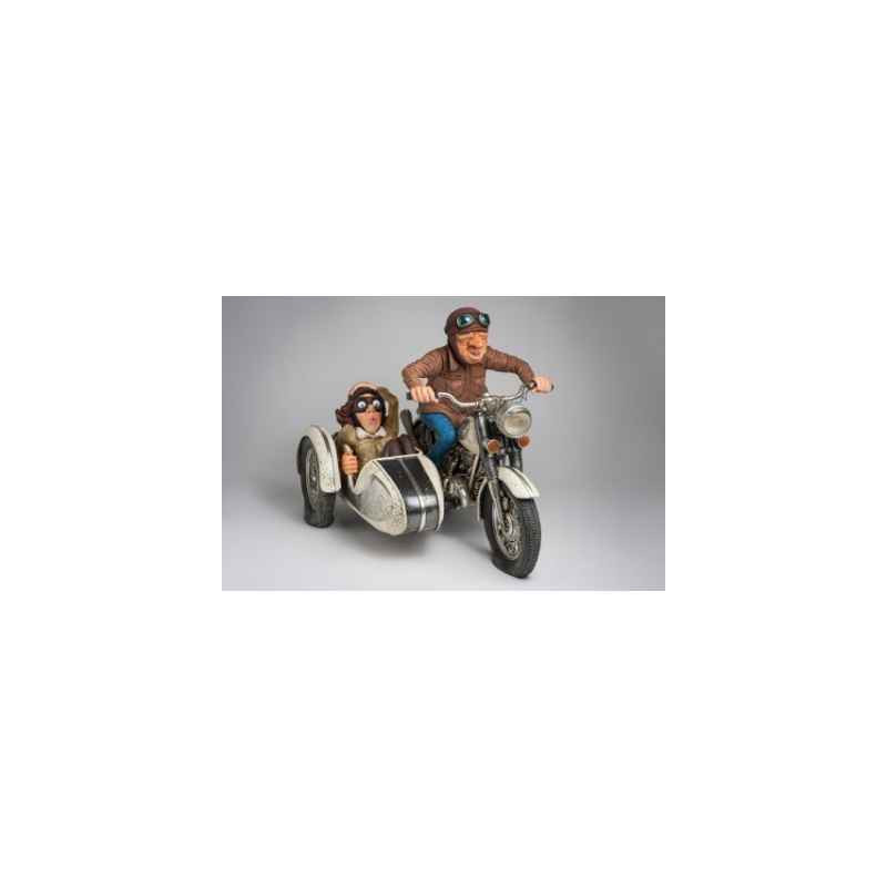 Figurine Forchino Promenade en side -car  -FO85087