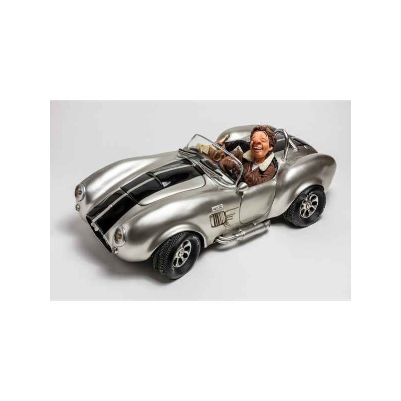 Figurine voiture shelby cobra 427 silver large Forchino  -FO85083