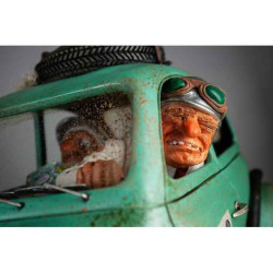 Phare-en-phare présente Grande figurine forchino collection voitures la voiture rallye -FO85088 Forchino thème Statue et figurin