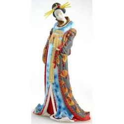 Uki hokusai, Coeurtisane blauw.kim. 3dMouseion -HOK01