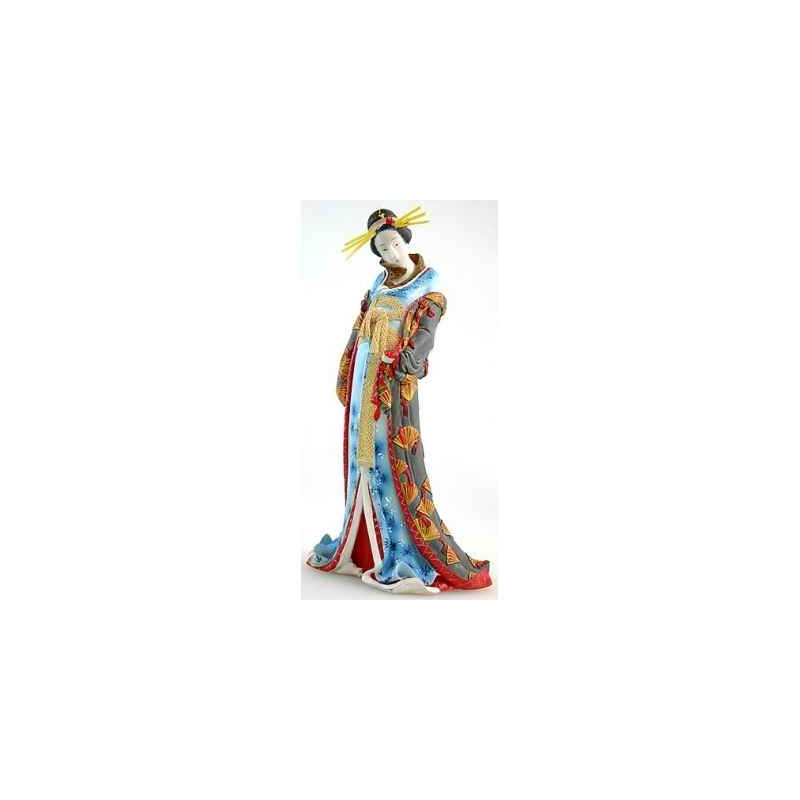 Uki hokusai, Coeurtisane blauw.kim. 3dMouseion -HOK01