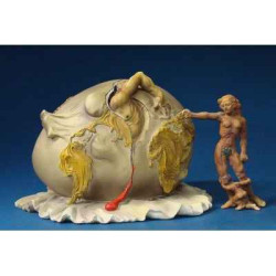Figurine Artistique Salvador Dali Enfant géopolitique observant la naissance de l'homme nouveau GM  -SD10