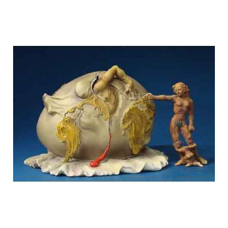 Figurine Artistique Salvador Dali Enfant géopolitique observant la naissance de l'homme nouveau GM  -SD10