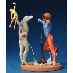 Figurine Artistique Salvador Dali Poésie d'Amérique , Les Athlètes cosmiques  -SD11