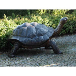 Sculpture tortue galapagos en bronze thermobrass -b1242 dans Statue et figurine
