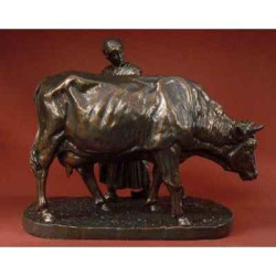 Animaux de la ferme Statuette Vache art animalier Isidore Jules Boneheur bon01 3dMouseion
