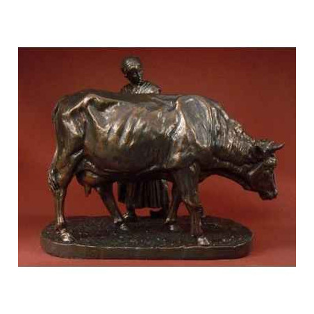 Animaux de la ferme Statuette Vache art animalier Isidore Jules Boneheur bon01 3dMouseion
